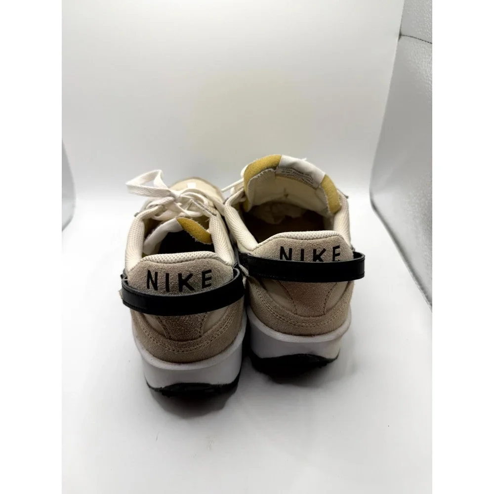 Nike Waffle Debut DH9523-102 Womens 11 Sneaker Sanddrift Black‎ Leather Shoes